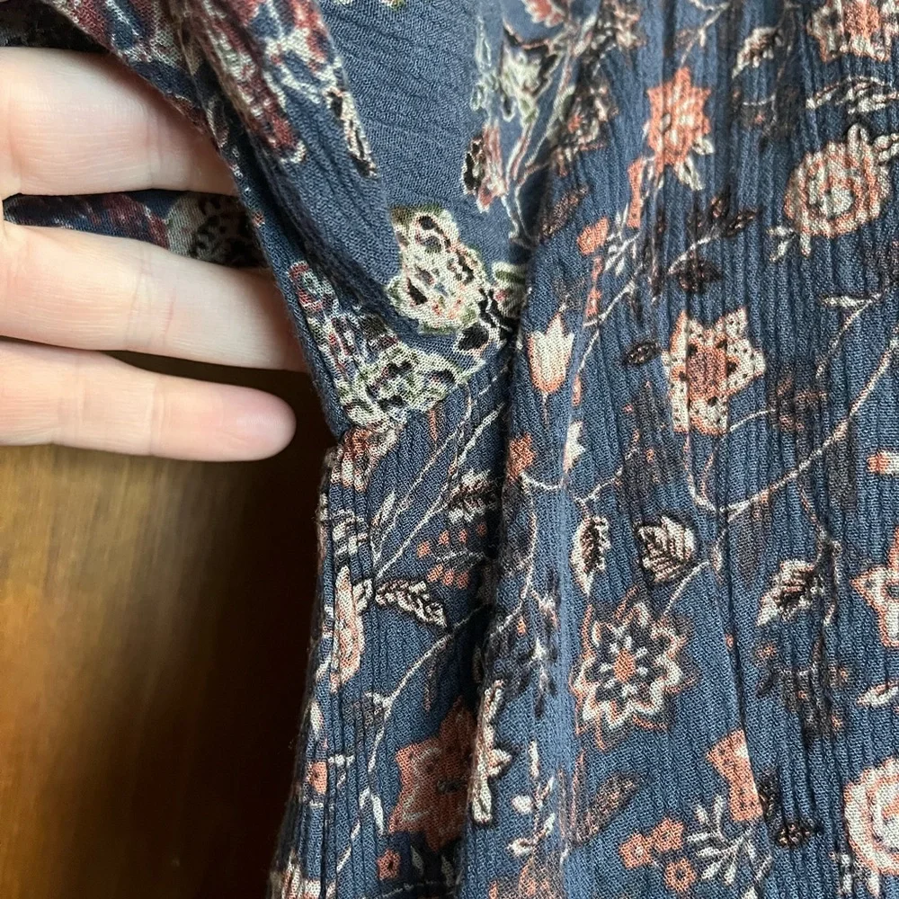 Free people lucky loosey floral mini boho dress